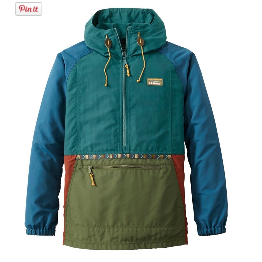 LLBean Multicolor Raincoat